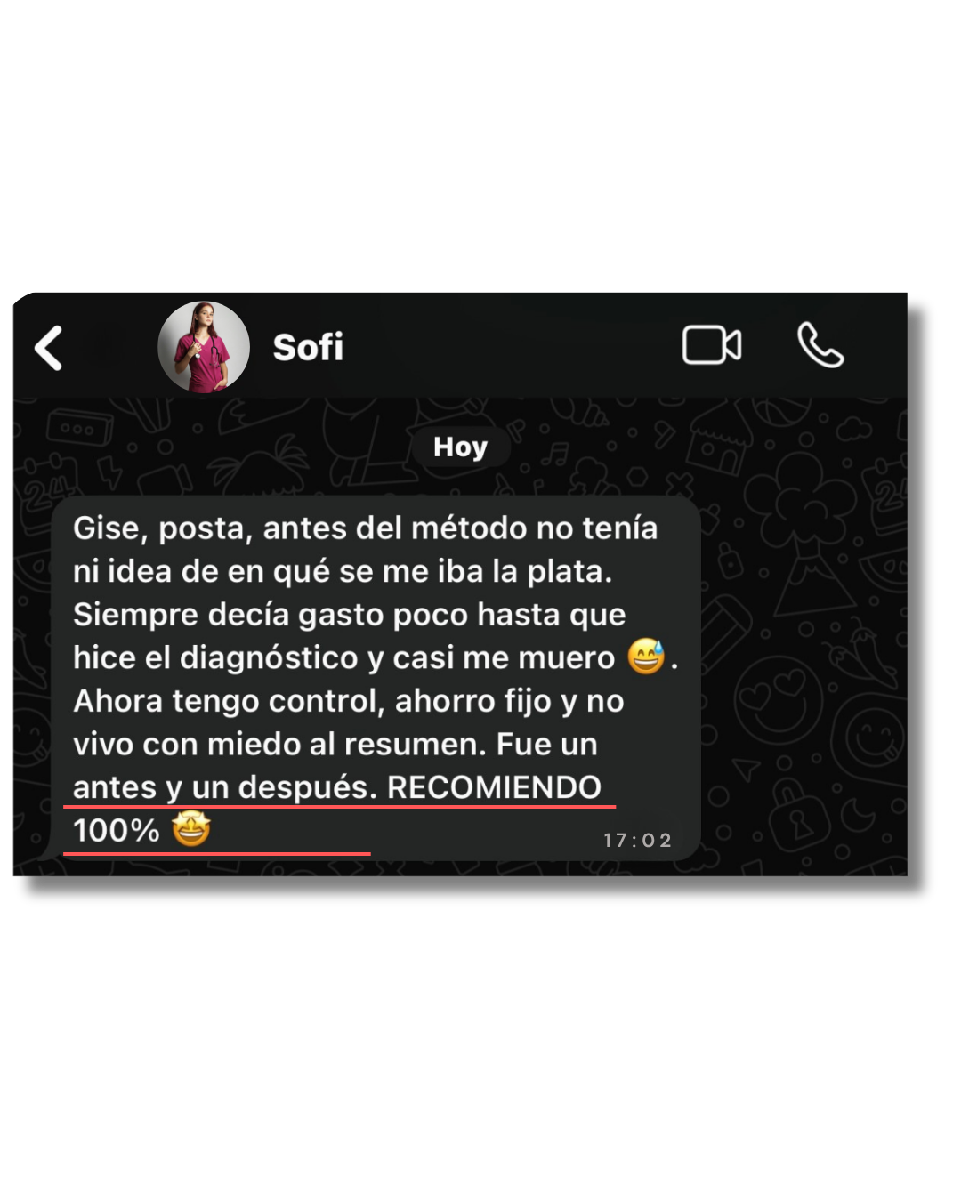 testimonio sofi