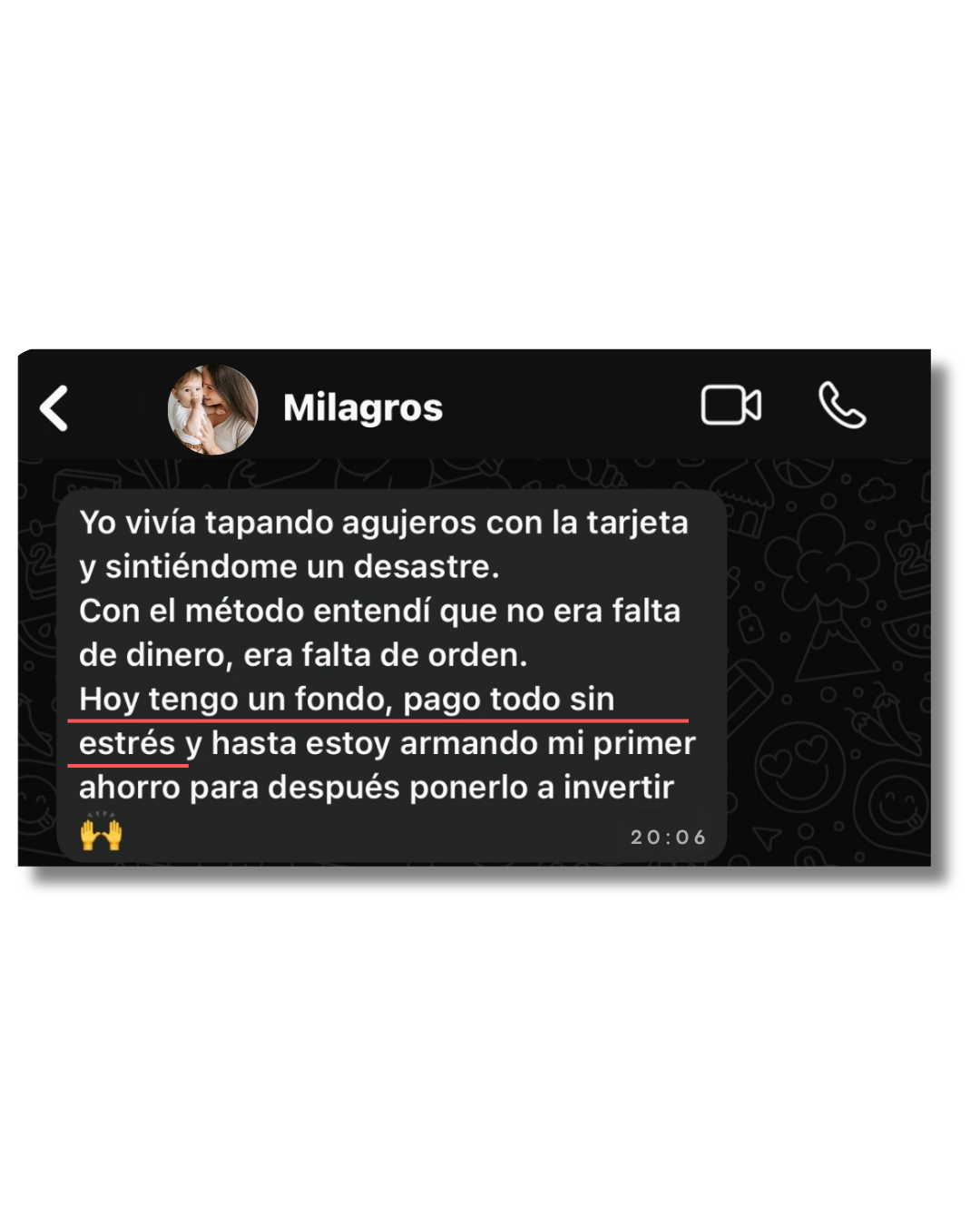 testimonio milagros
